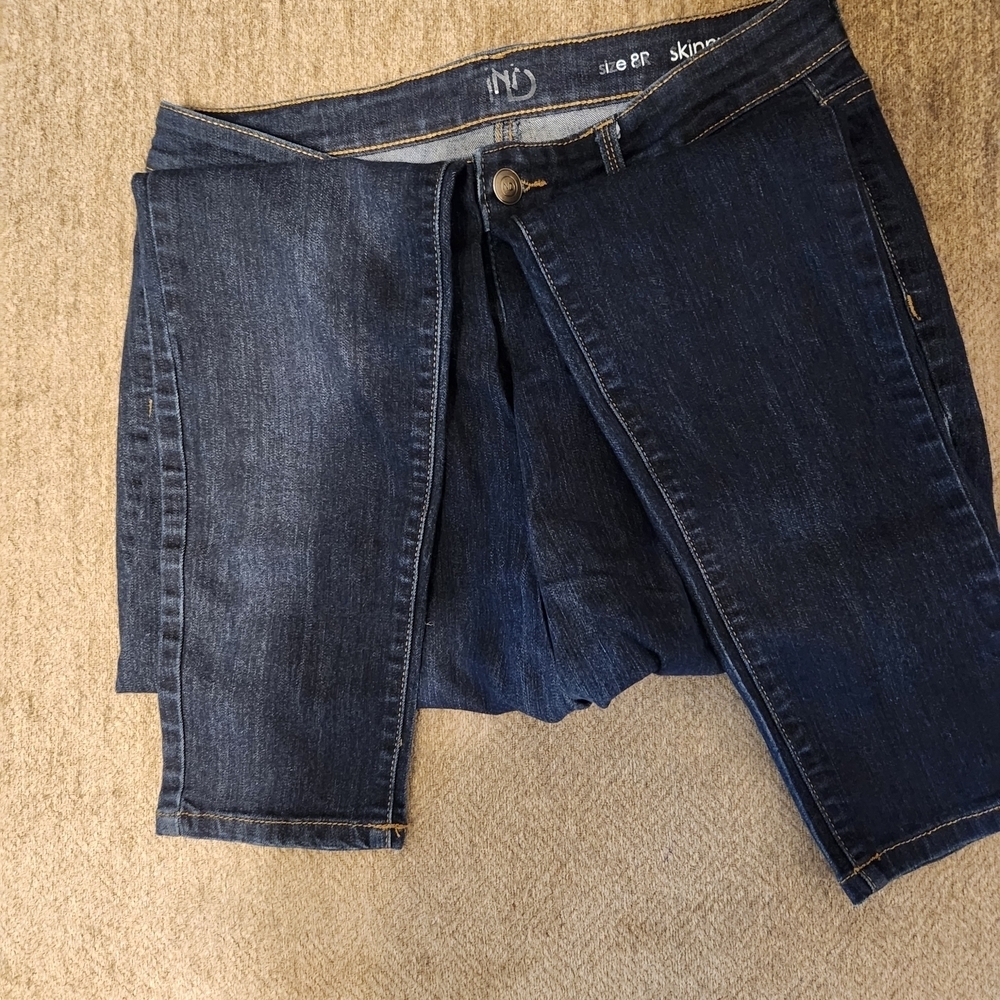 New Directions Deep Indigo Skinny Jeans